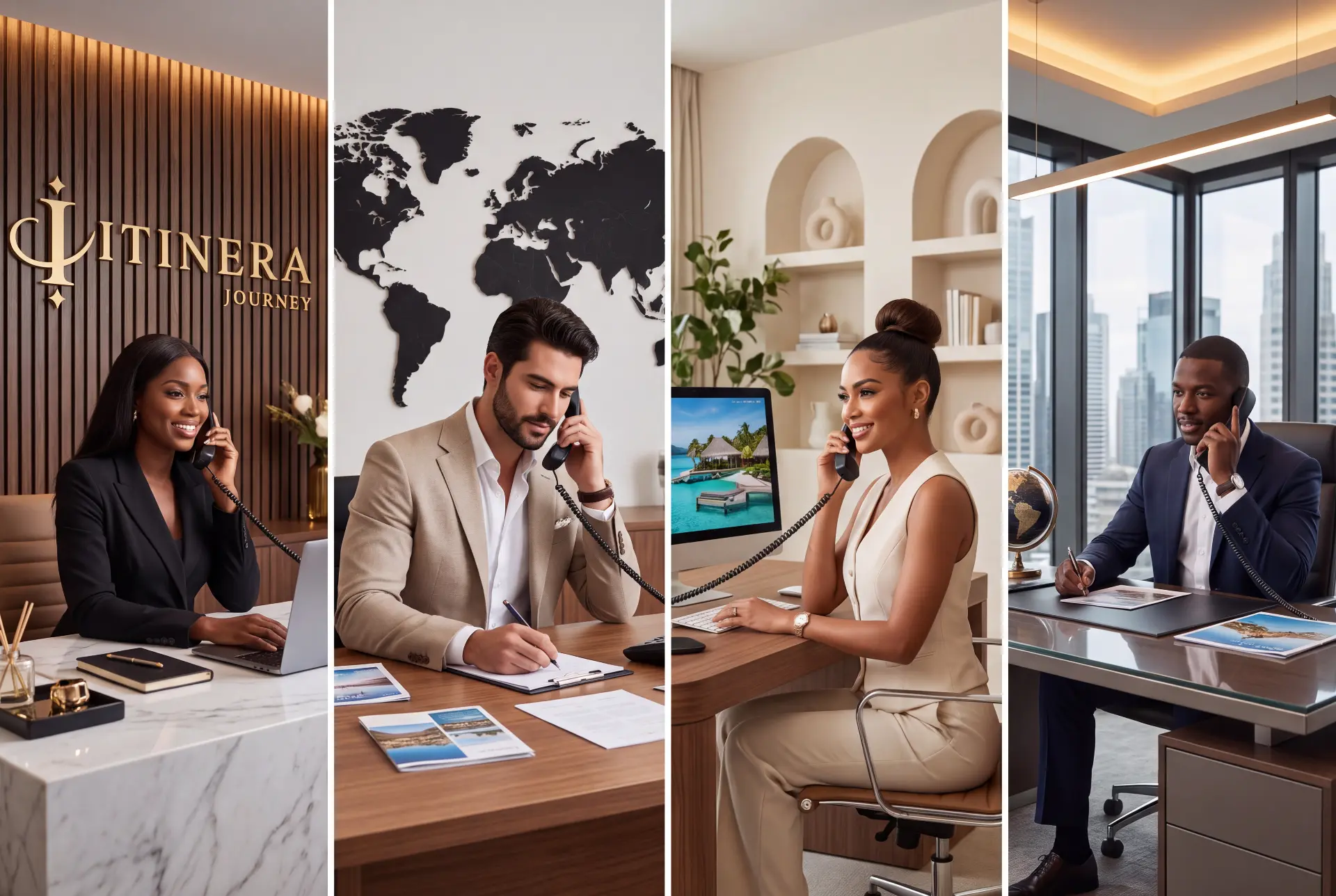 Itinera Journey travel advisors and concierge specialists across four global offices